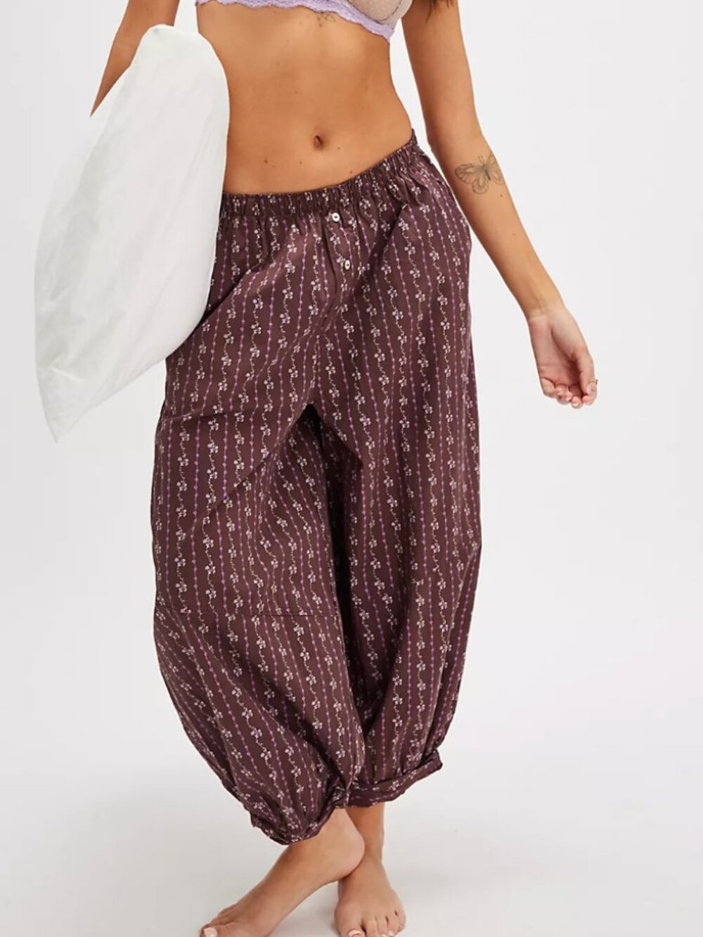 Free People Sunday Morning Lounge Harem Pants - Picture 6 of 7